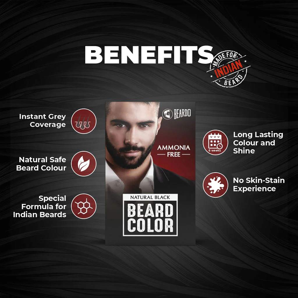 Beard Color for Men - Natural Black - Image 6