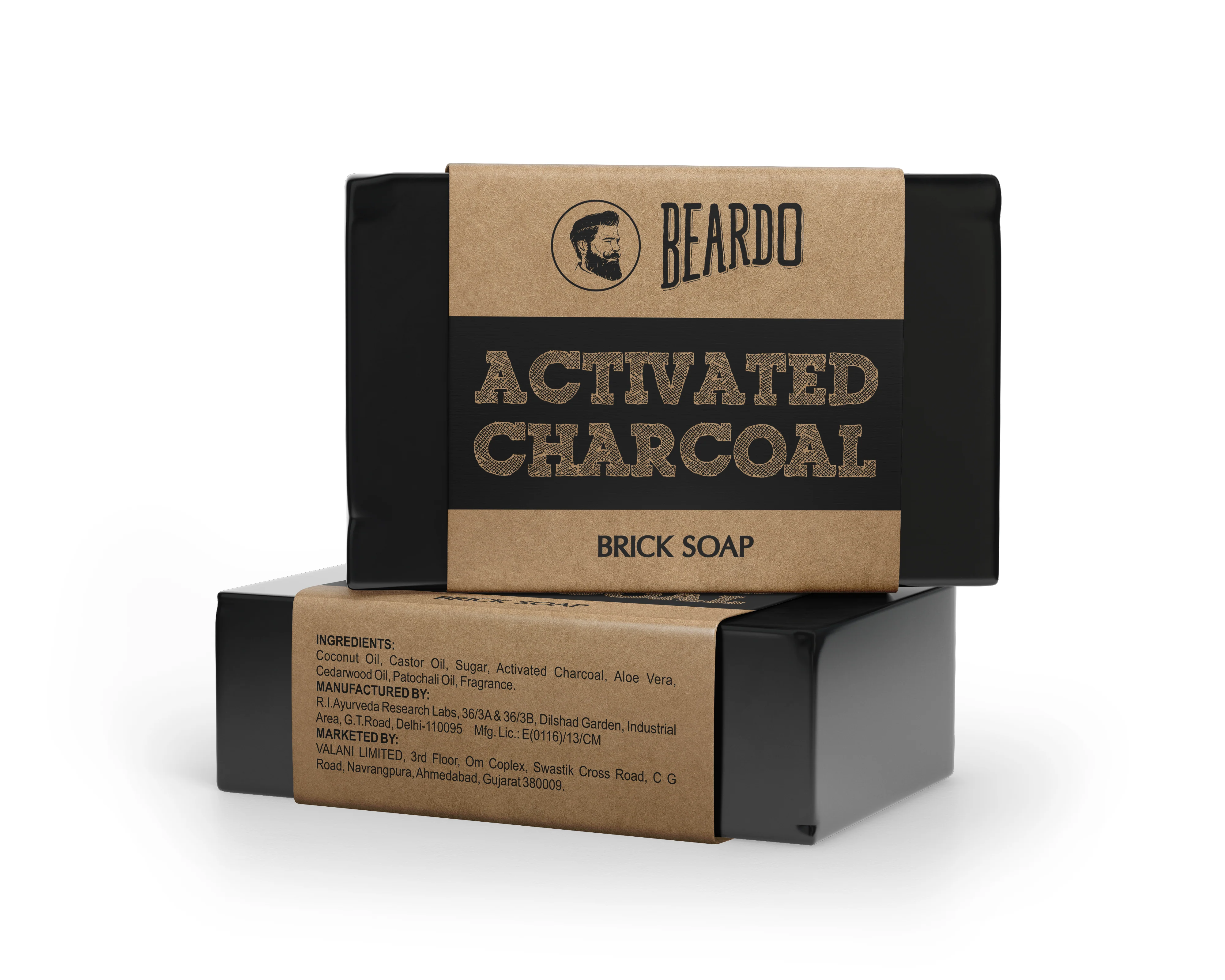 Activated Charcoal Brick Soap - Image 3