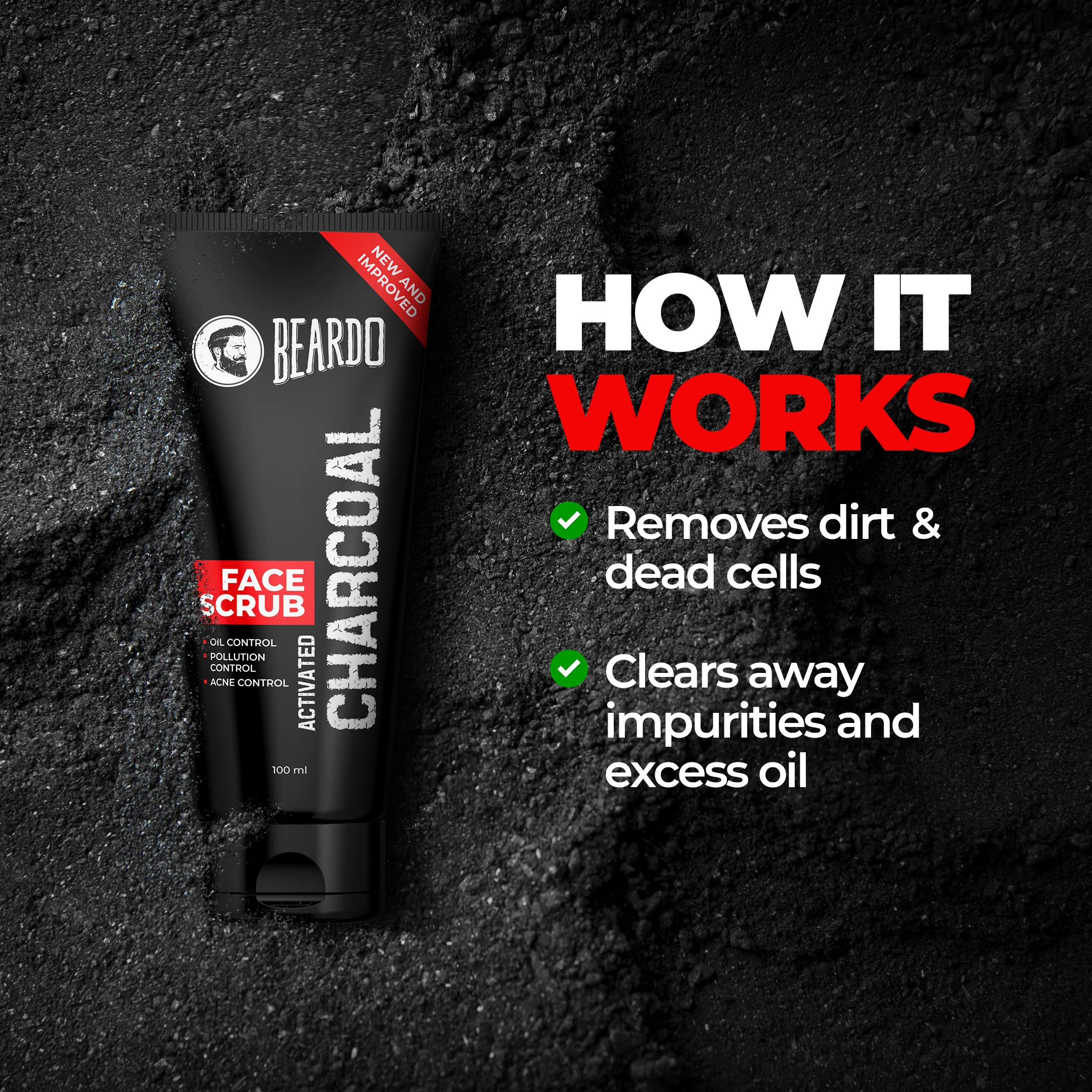 Activated Charcoal Face Scrub - Image 4