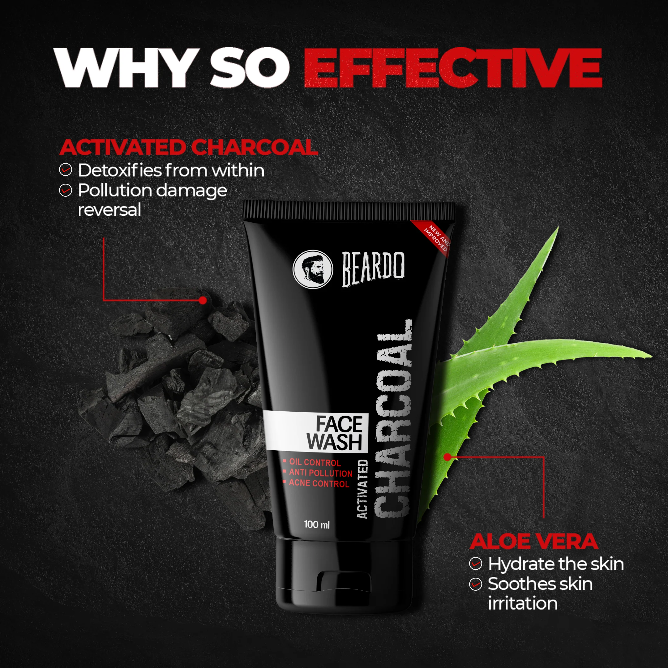 Activated Charcoal Facewash & Peel Off Mask Combo - Image 6