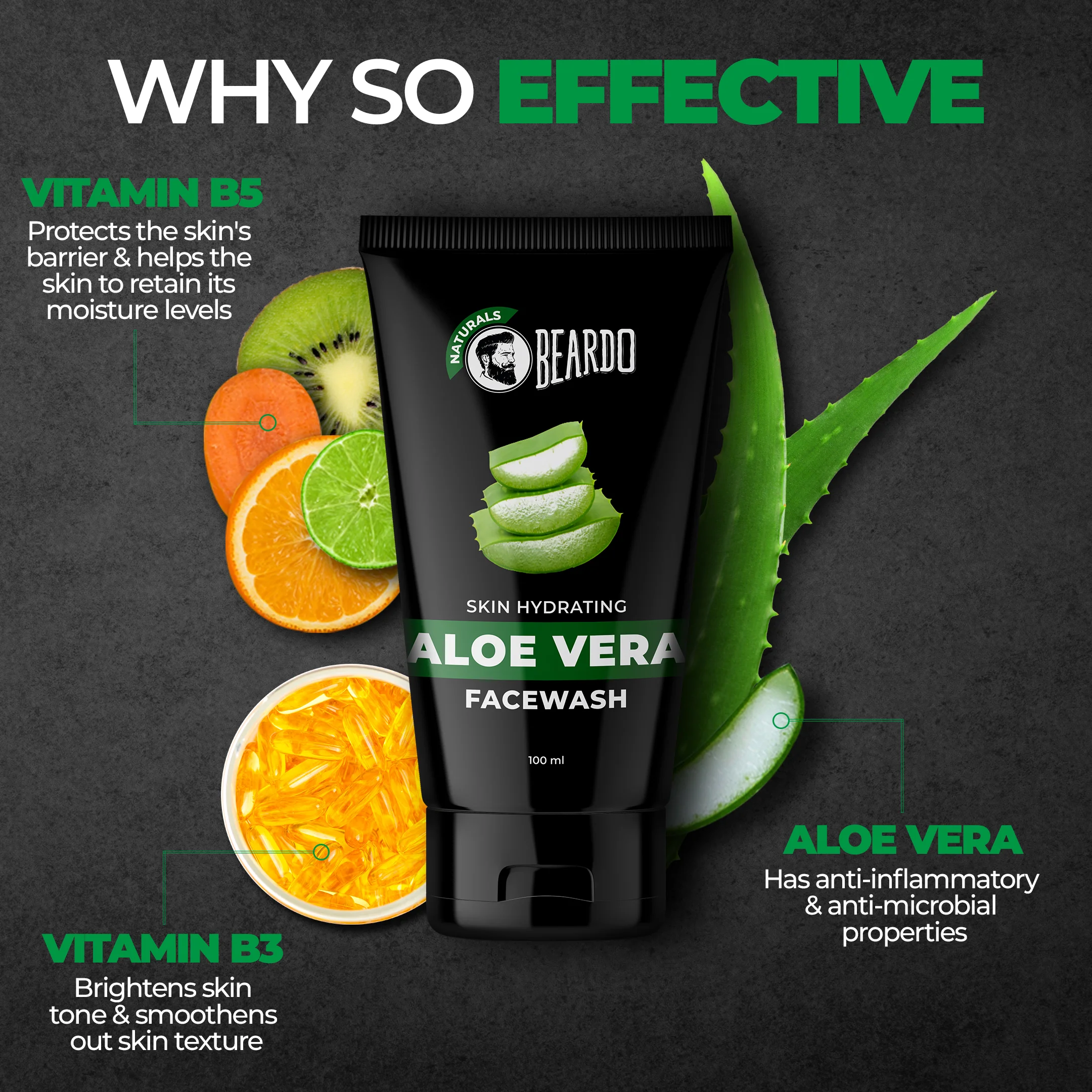 ALOE VERA Natural Facewash (For Dry Skin) - Image 3