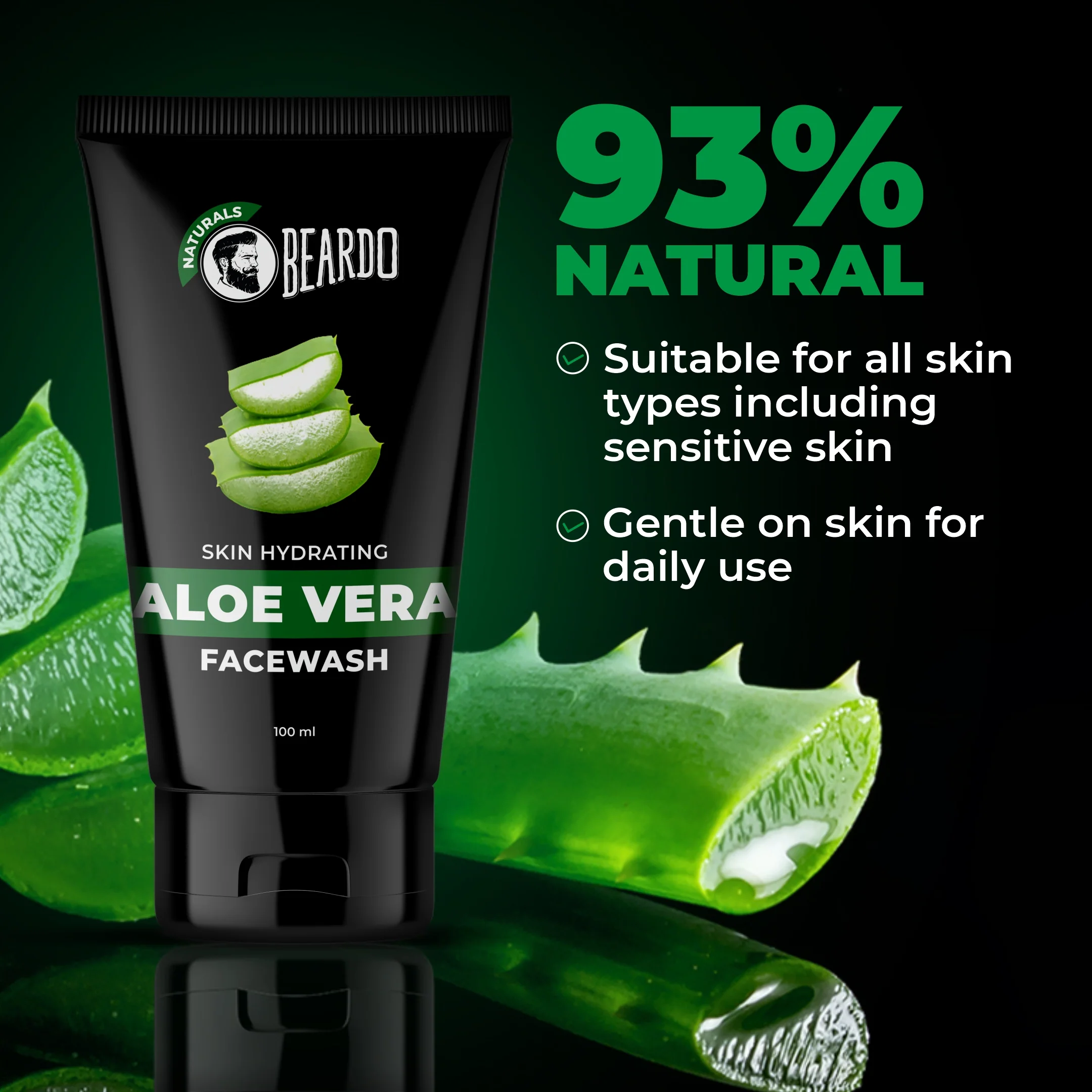 ALOE VERA Natural Facewash (For Dry Skin) - Image 4