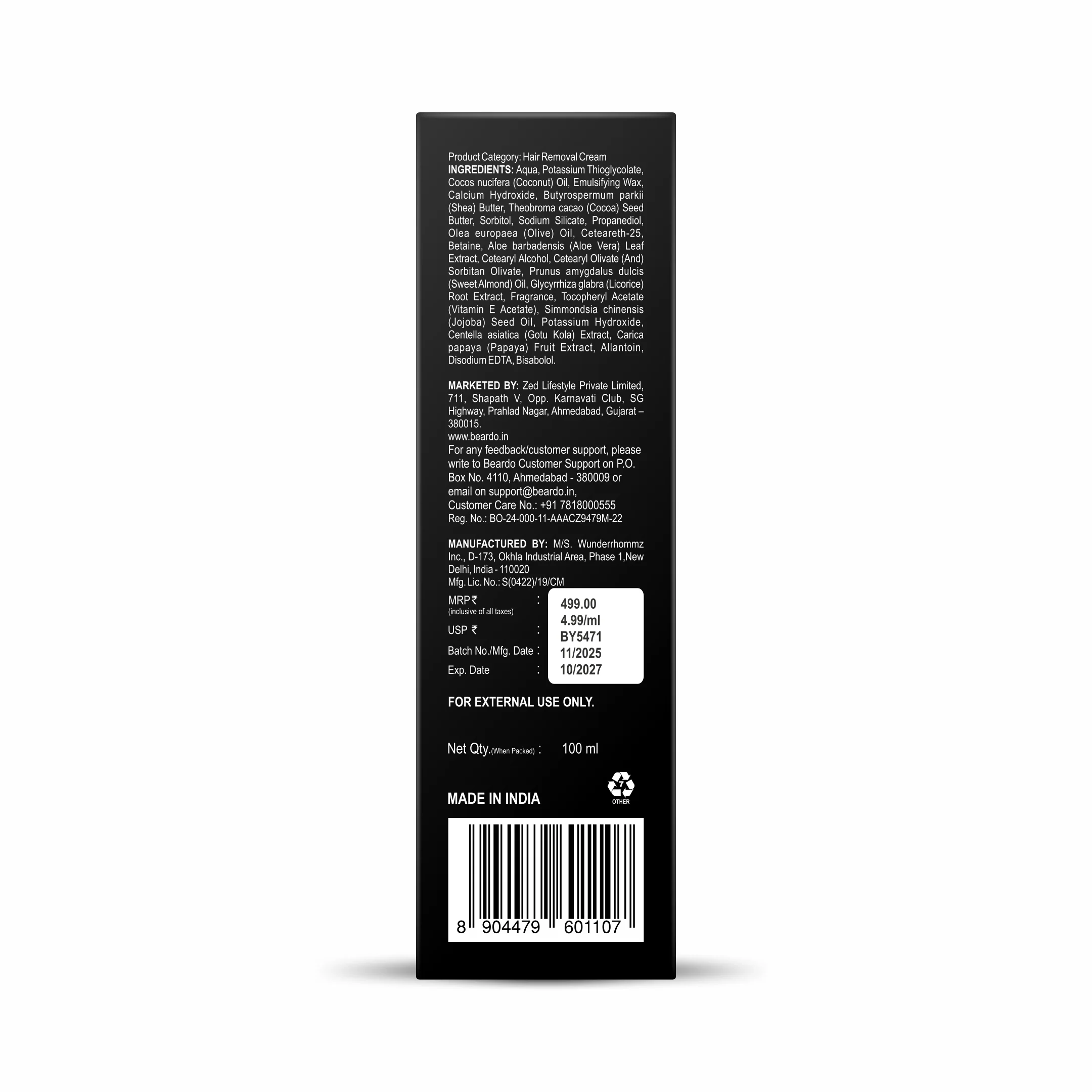 Ball Safe Hair Removal Cream (100ml) - Image 10