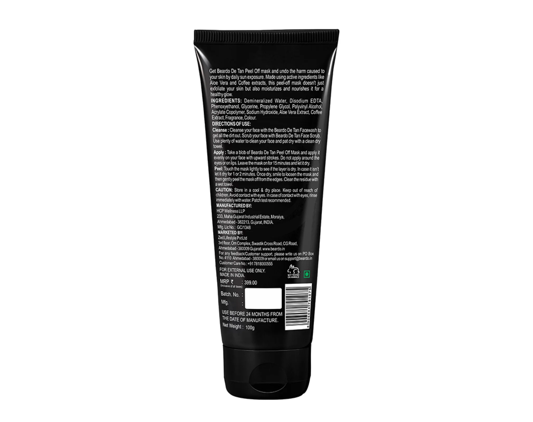 De-Tan Peel Off Mask - Image 8