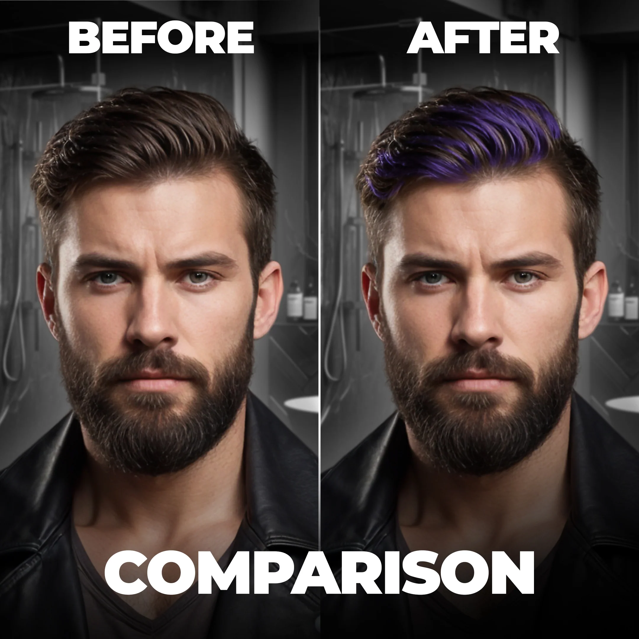 Dye Hard Temporary Hair Color Metallic Purple (25g) - Image 4