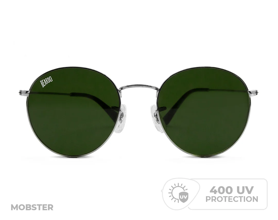 Mobster Sunglasses-Gun Metal UV-Pro