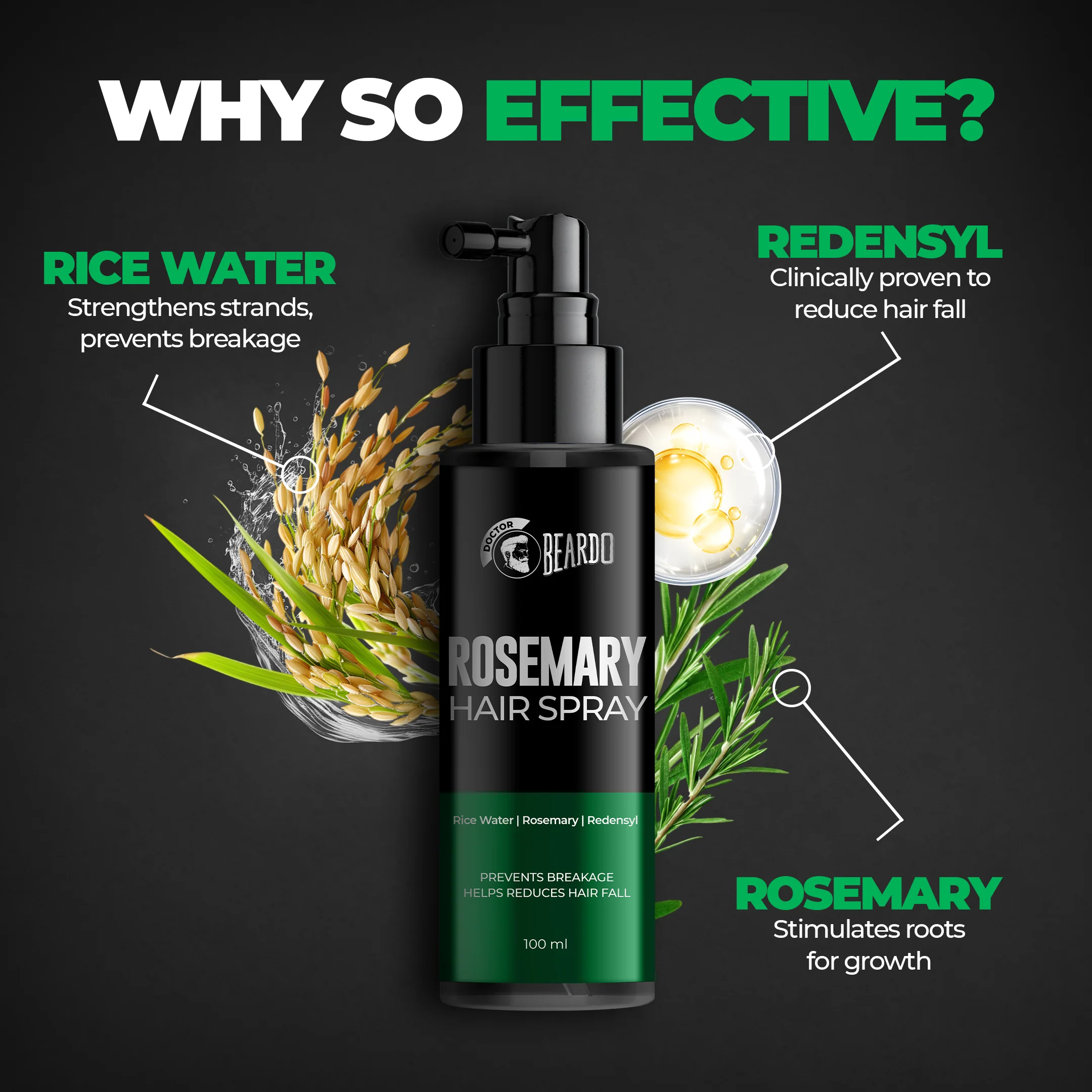 Rosemary Hair Spray (100ml) - Image 3