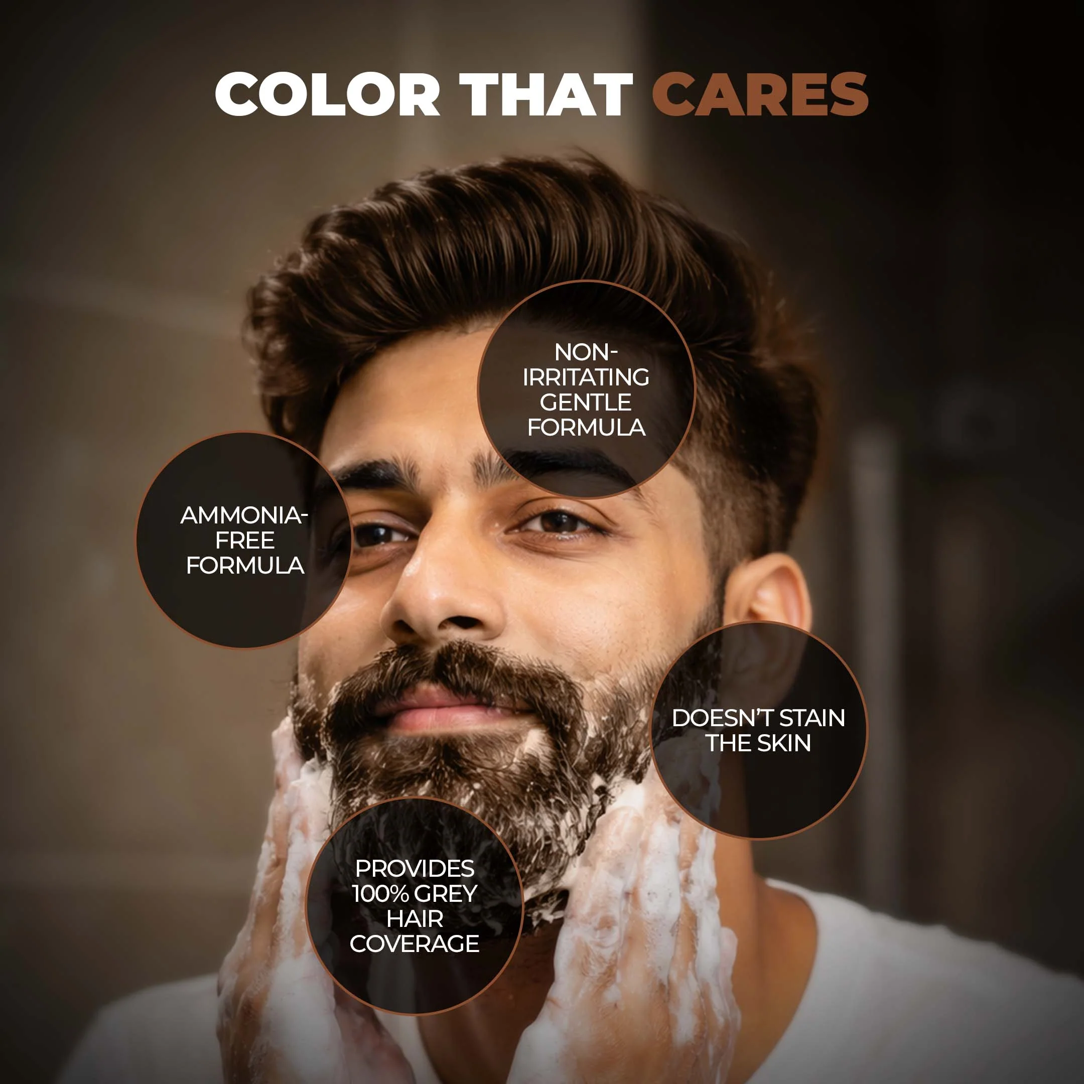 Shampoo Color for Hair and Beard (Dark Brown) - Image 5