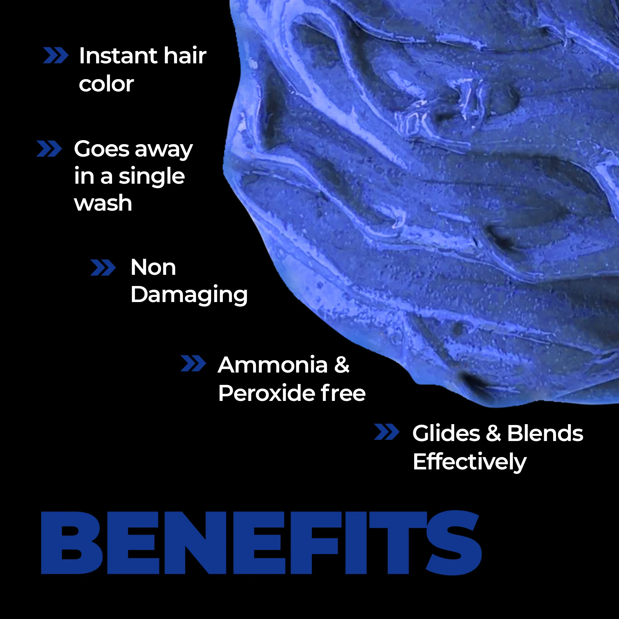 Dye Hard Temporary Hair Color Metallic Blue - Image 3