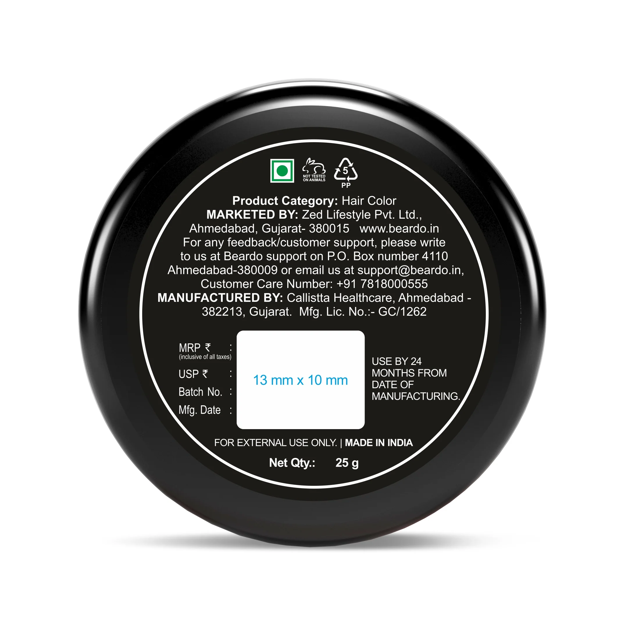 Dye Hard Temporary Hair Color Metallic Blue - Image 6