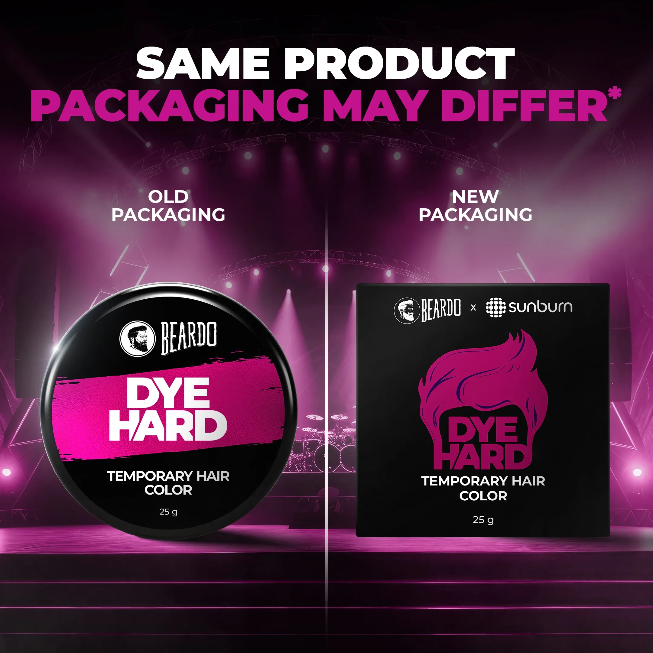 Dye Hard Temporary Hair Color Metallic Pink (25g) - Image 2
