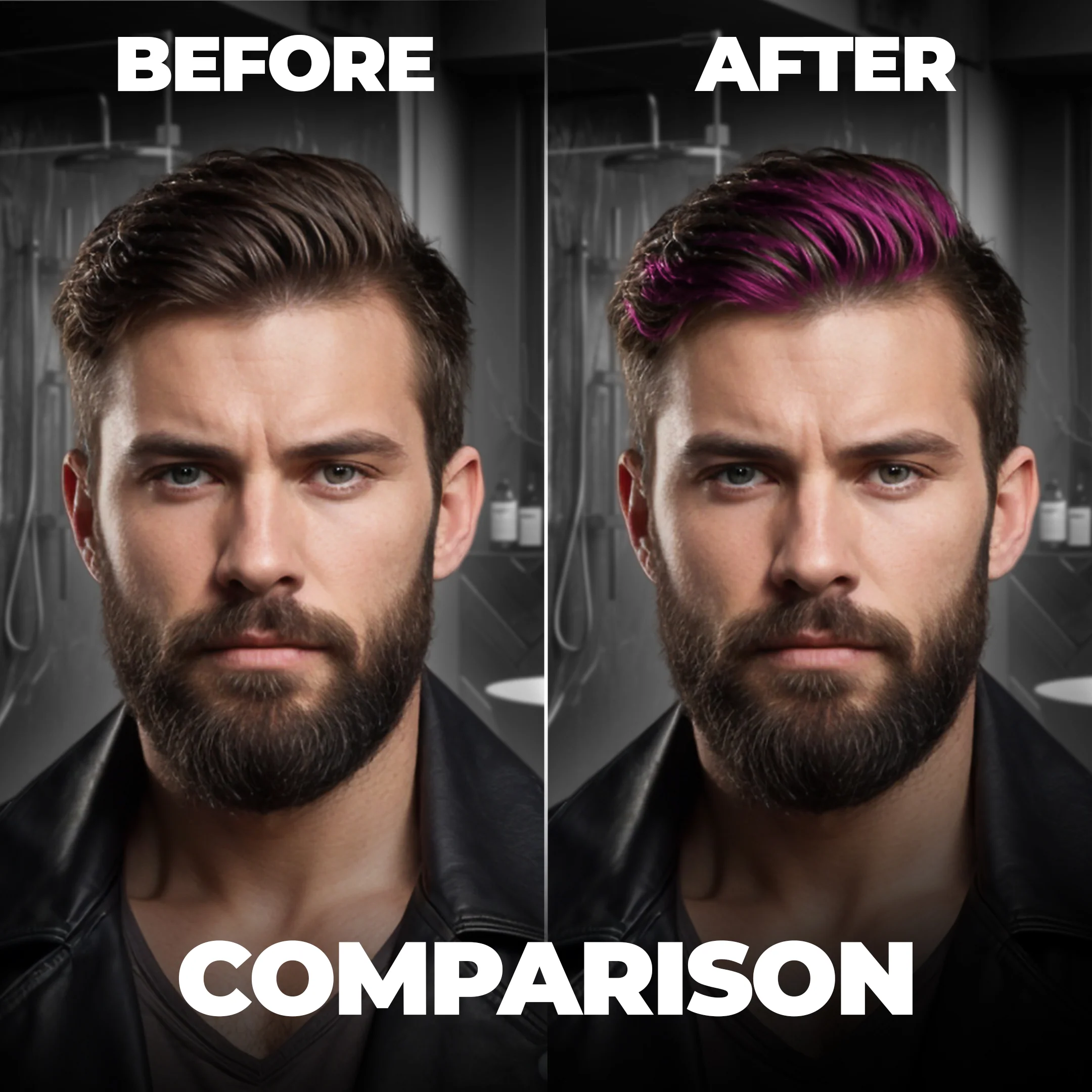Dye Hard Temporary Hair Color Metallic Pink (25g) - Image 4