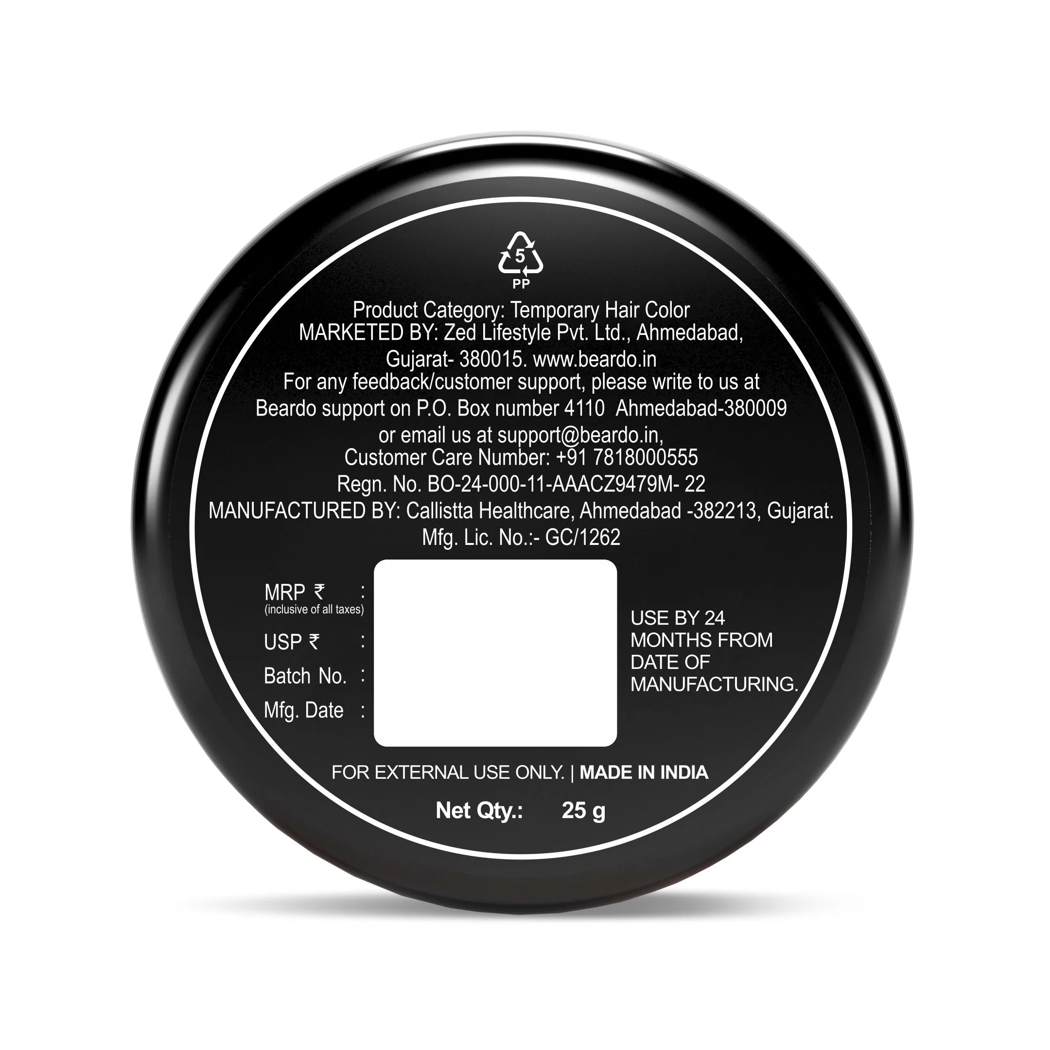 Dye Hard Temporary Hair Color Metallic Pink (25g) - Image 7