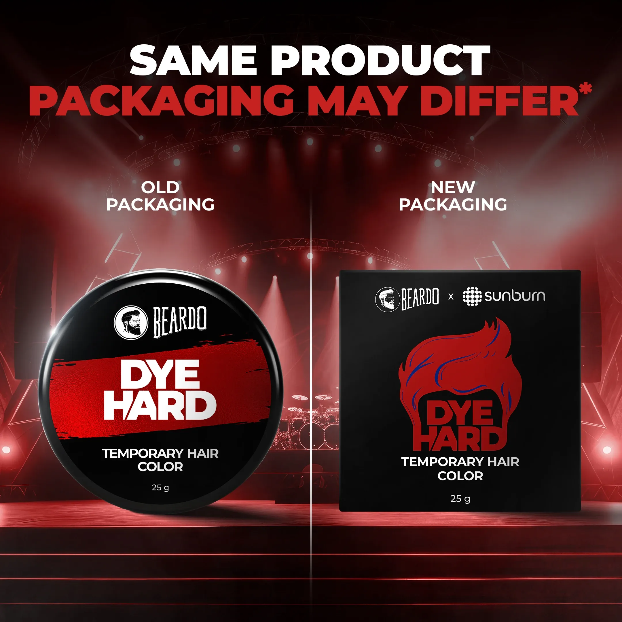 Dye Hard Temporary Hair Color Metallic Red (25g) - Image 2
